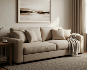 Clean Sofa in cozy living room