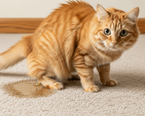 Pet stains on carpet