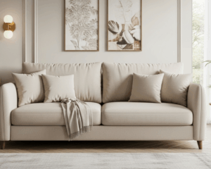 Clean Sofa in cozy living room