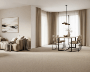 Modern home with clean carpet