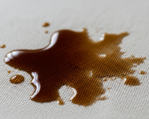 Coffee spills on upholstery